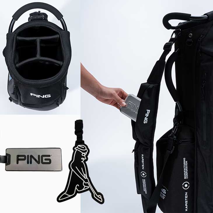 [未使用] PING キャディバッグ　9.5型 最終価格！！ PING キャディバッグ（口径サイズ：9.5）｜ゴルフ用バッグ｜ゴルフ
