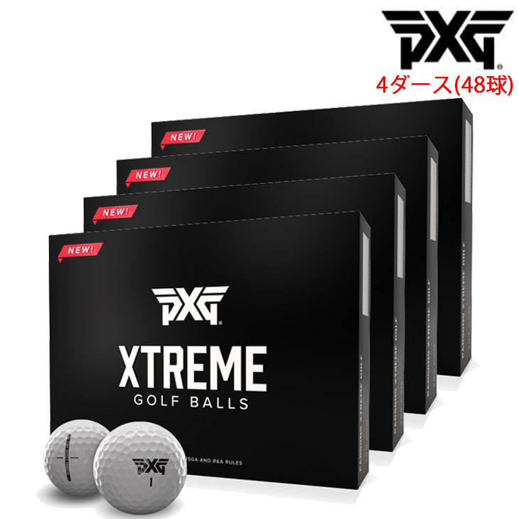 PXG XTREME ゴルフボール 12個入り 4セット PXG 【PXG正規取扱店】PXGならOVDGOLF！【4ダースセット】PXG XTREME