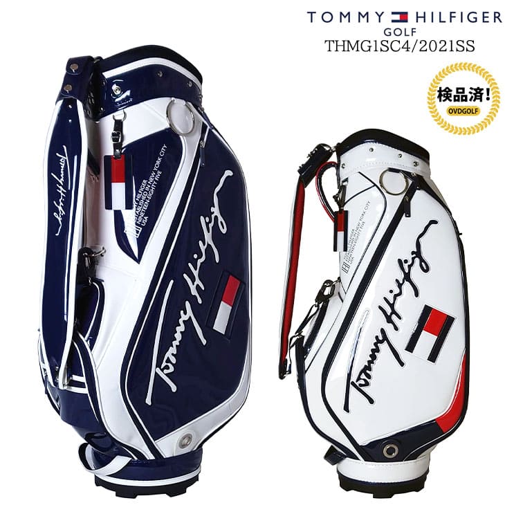 【バッグ特典】【キャディバッグの下取り・修理承ります】トミーヒルフィガー TOMMY_HILFIGER THMG1SC4  CURSIVE_CADDIE_BAG カーシブキャディバッグ カート