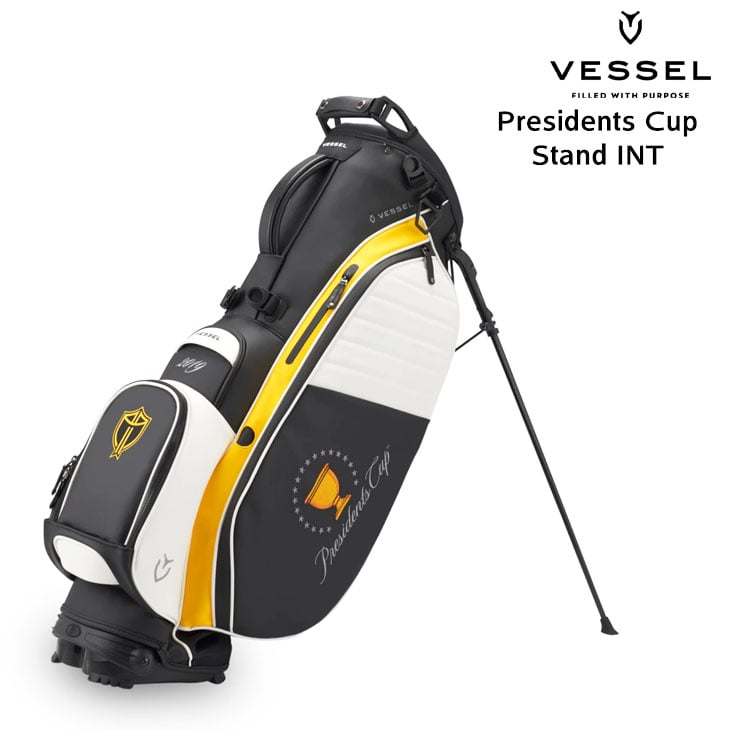 【検品済】VESSEL ベゼル 19_Presidents_Cup_Stand_INT 19プレジデントカップスタンドINT キャディバッグ 8.5型  6分割