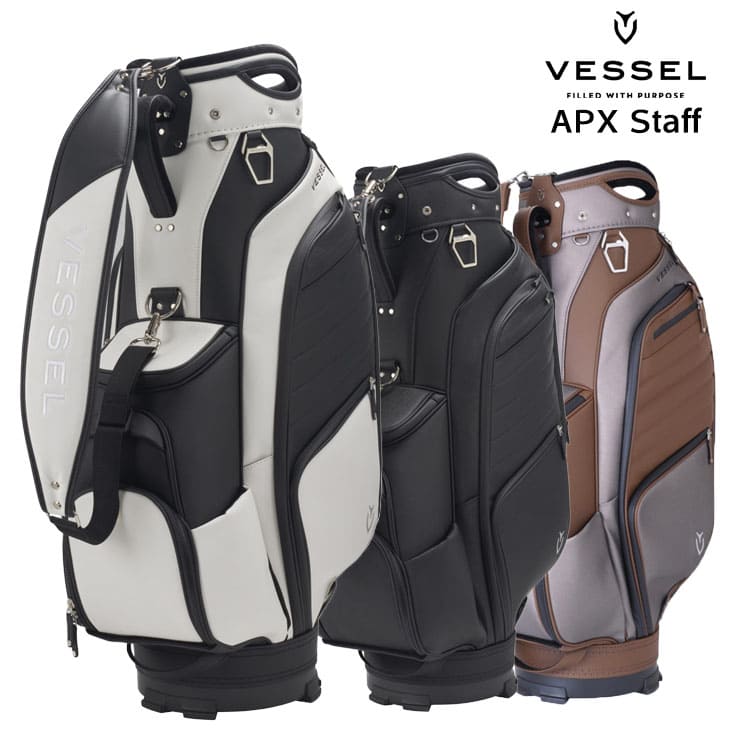 【検品済】VESSEL ベゼル 8730120 VESSEL APX Staff APEXスタッフキャディバッグ 9型 6分割