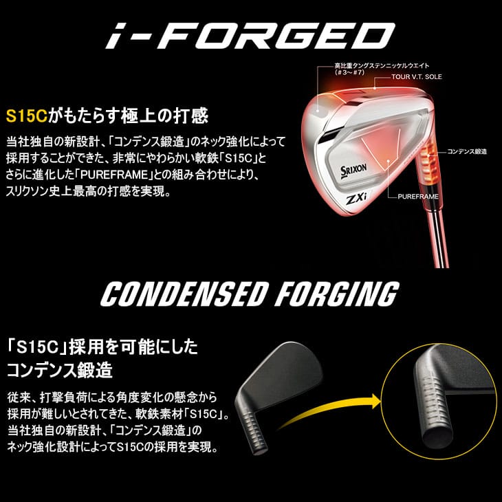 スリクソンZXi7アイアン6-PW 5本セット ZX（スリクソン） SRIXON ZXi7 アイアン5本セット(6I-PW) 右用 2024年