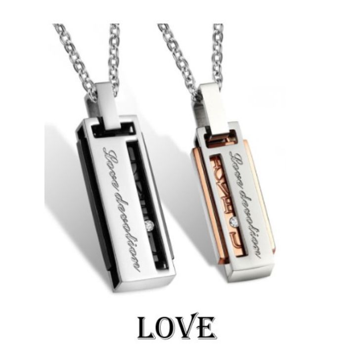ペアネックレス 2本セット 永遠の愛 ペア ネックレス W リング シルバー アクセサリー カップル ジュエリークリスマス お揃い ペアルック バレンタイン | ブランド登録なし | 01