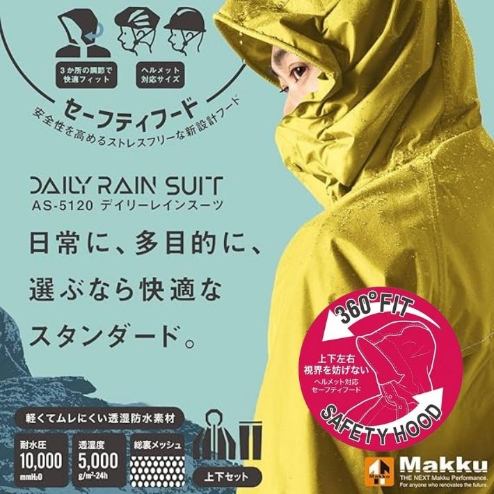 レインウェア 上下セット メンズ レディース 防水 撥水 通勤 通学 作業