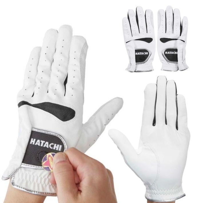 【新品未開封】専用さま用 HATACHI（ハタチ） グラウンドゴルフ 手袋 BH8043 羊革使用 左右セット