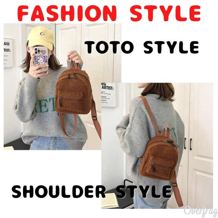 ミニリュック リュックサック モコモコ かわいい ミニ ポーチ 軽量