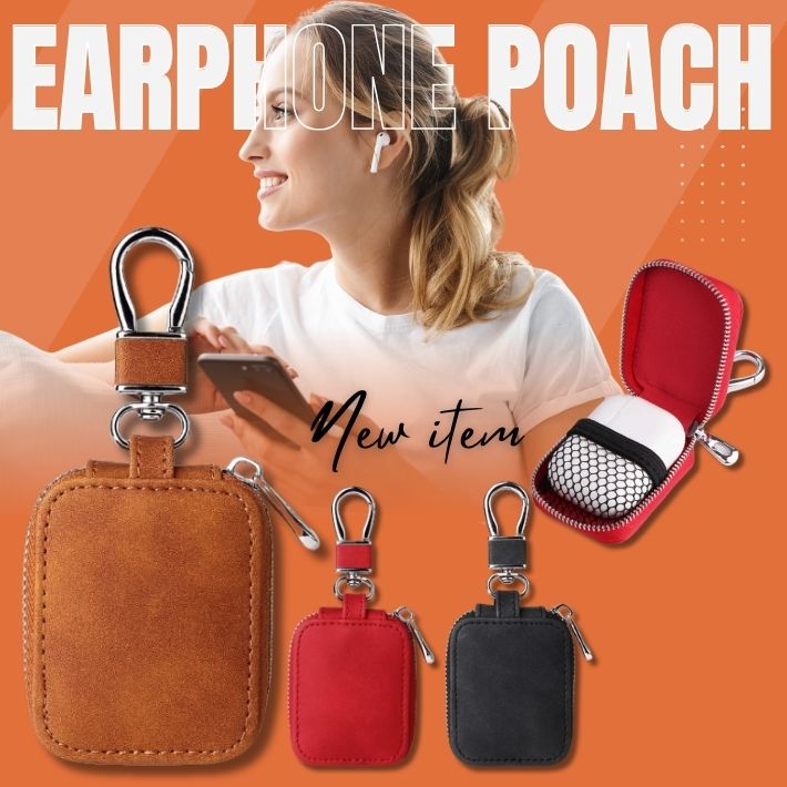 イヤホンケース カラビナポーチ 小物入れ キーケース 小銭入れ コード