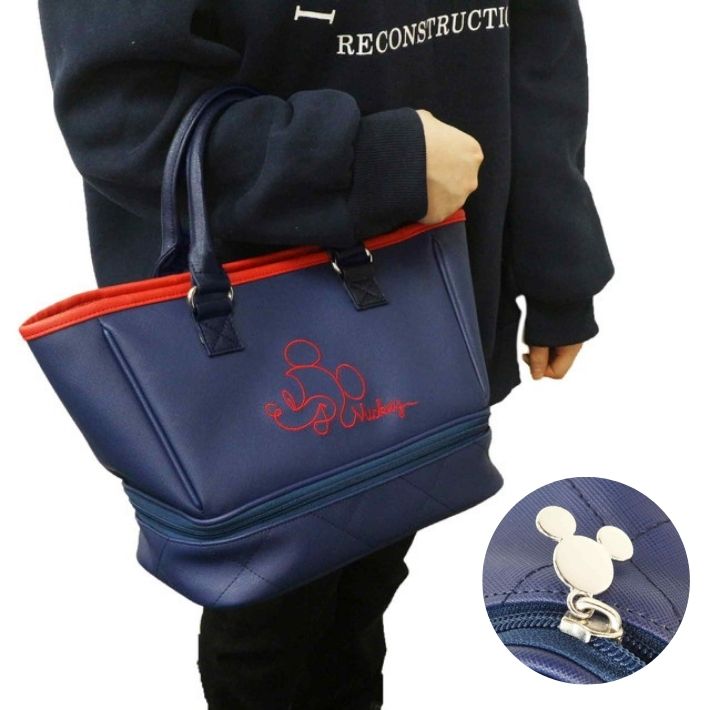 丸眞 ゴルフ カートバッグ 保冷 ランチバッグ 合皮 キャラクター 刺繍