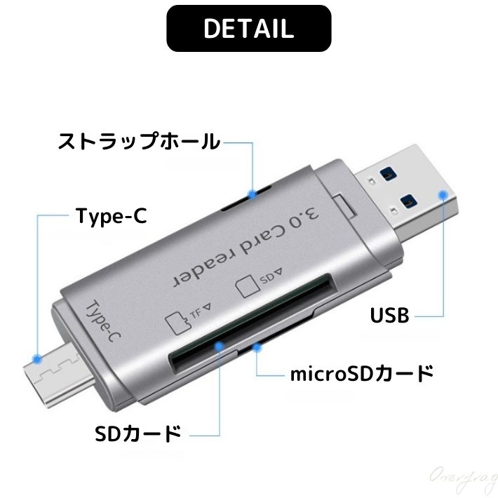 Type-C USB OTG カードリーダー ライター usb3.0 高速転送 usb