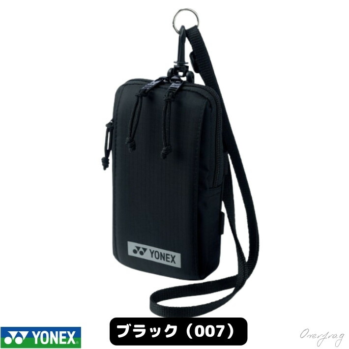 ヨネックス スマホケース BAG2399S ダブルジッパー 前面ポケット ナイロン素材 ベルトポーチ ショルダーポーチ 多機能 軽量 防水 衝撃吸収  カード 小物 収納