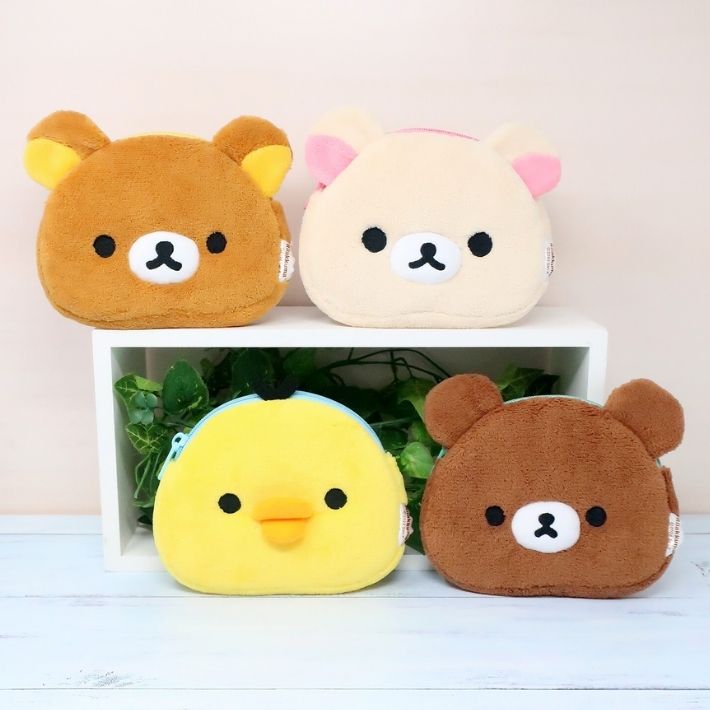 リラックマ モフモフ 化粧ポーチ 収納ポーチ かわいい くま コスメ