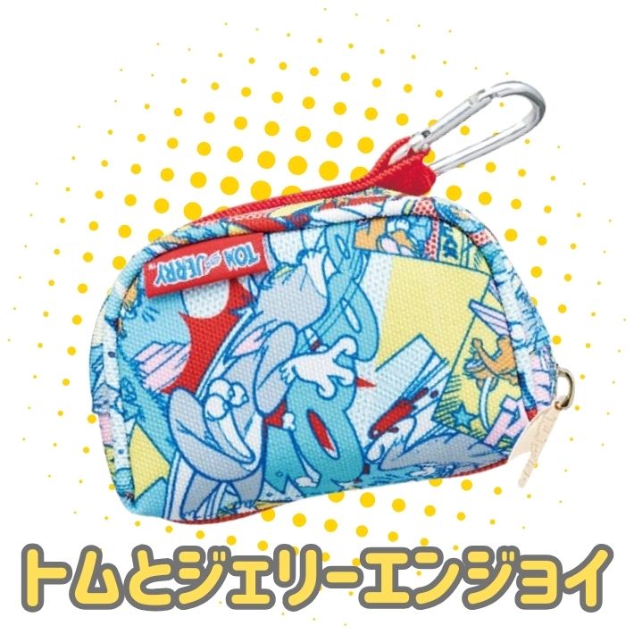 キャラクター ゴルフボールポーチ レディース用 2個収納 カラビナ