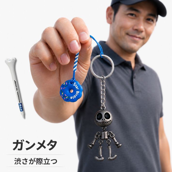ゴルフ ティーキーパー メンズ スカル アンティーク ゴルフ小物
