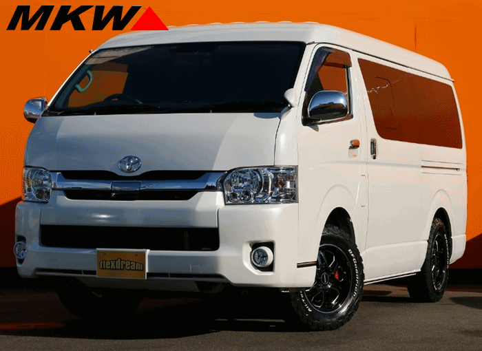 ハイエース　MK-85　17インチ MKW MK-85 ホイール ミルドマシンブラック 17インチ×6.5J ＋38 6H139.7