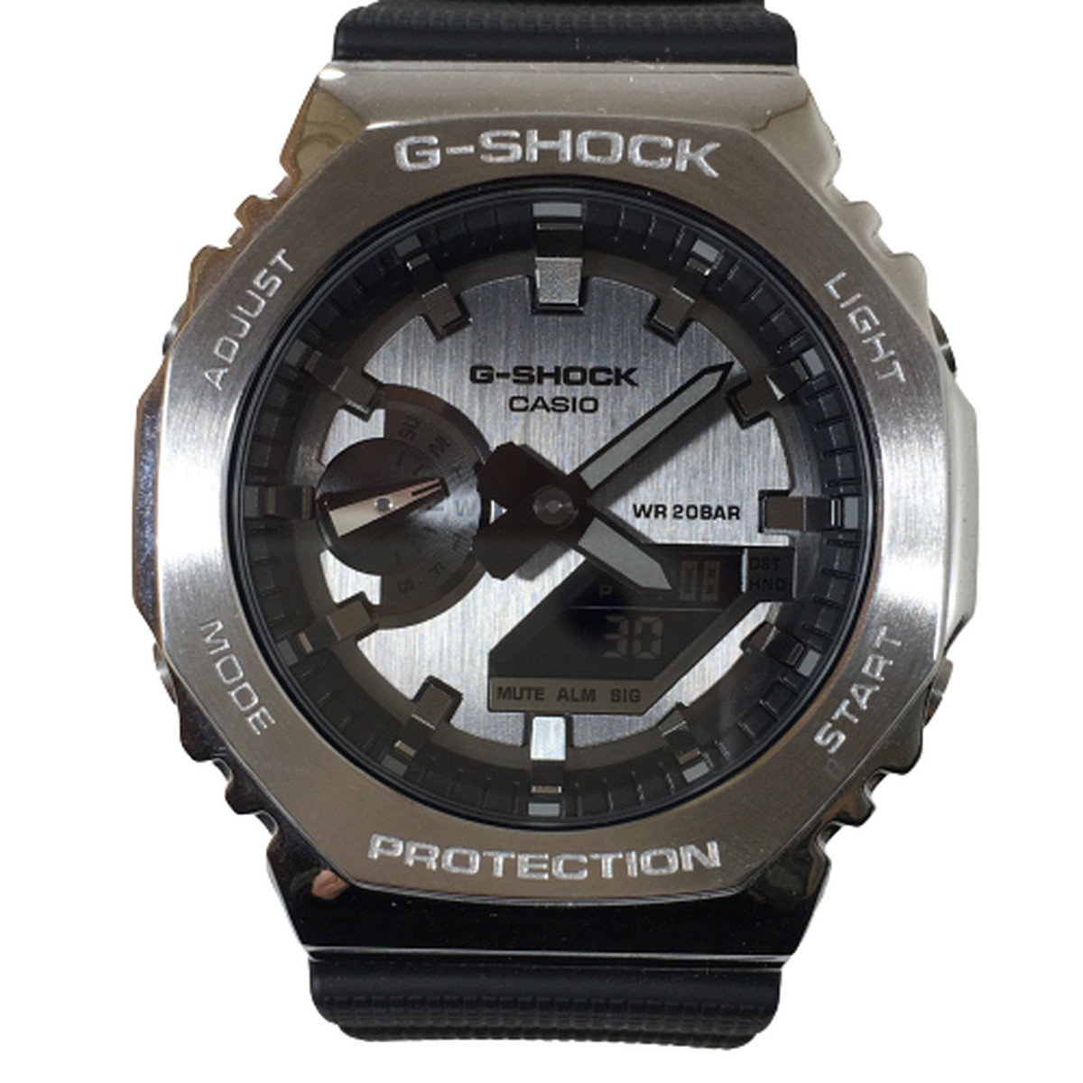 【中古】G-SHOCK ジーショック GM-2100-1AJF メタルカバード デジアナ クオーツ CASIO 41mm 時計