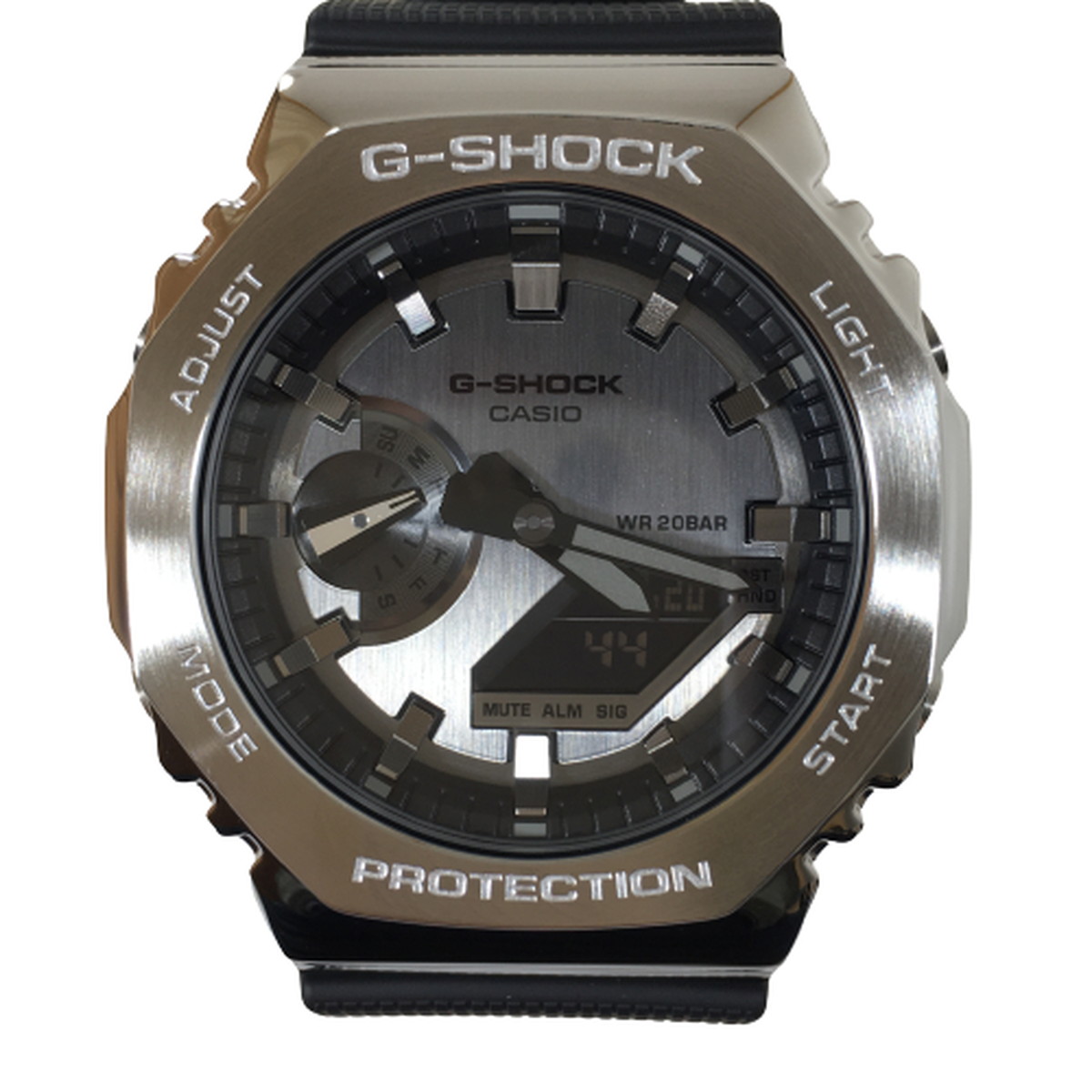 【未使用品】G-SHOCK ジーショック GM-2100-1AJF メタルカバード デジアナ クオーツ CASIO 41mm 時計 【中古】