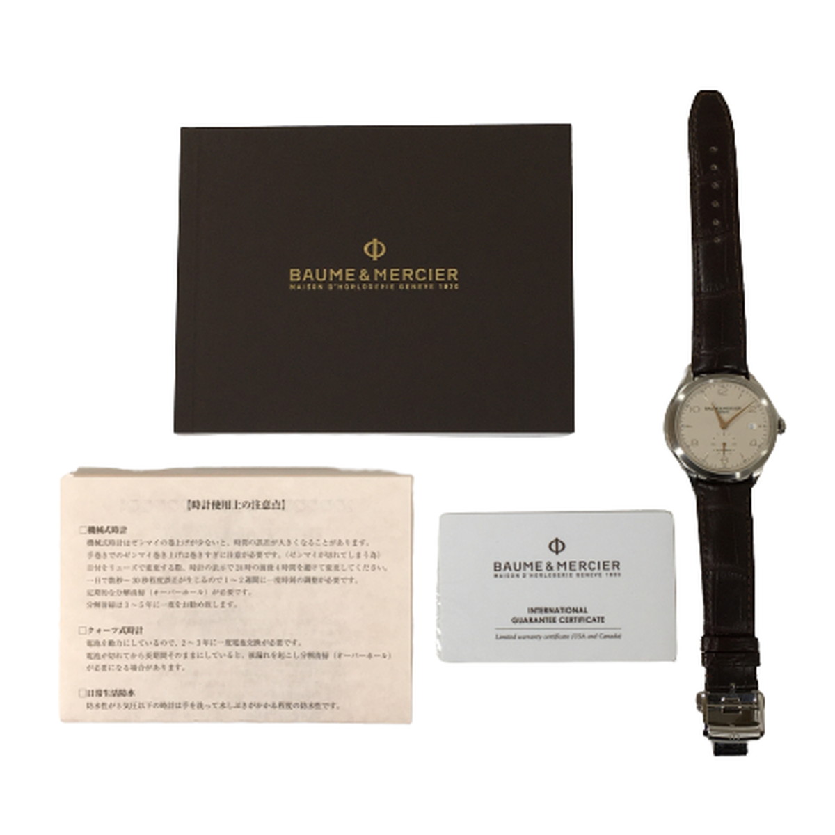 中古】【良品】BAUME&MERCIER ボーム&メルシエ クリフトン スモール