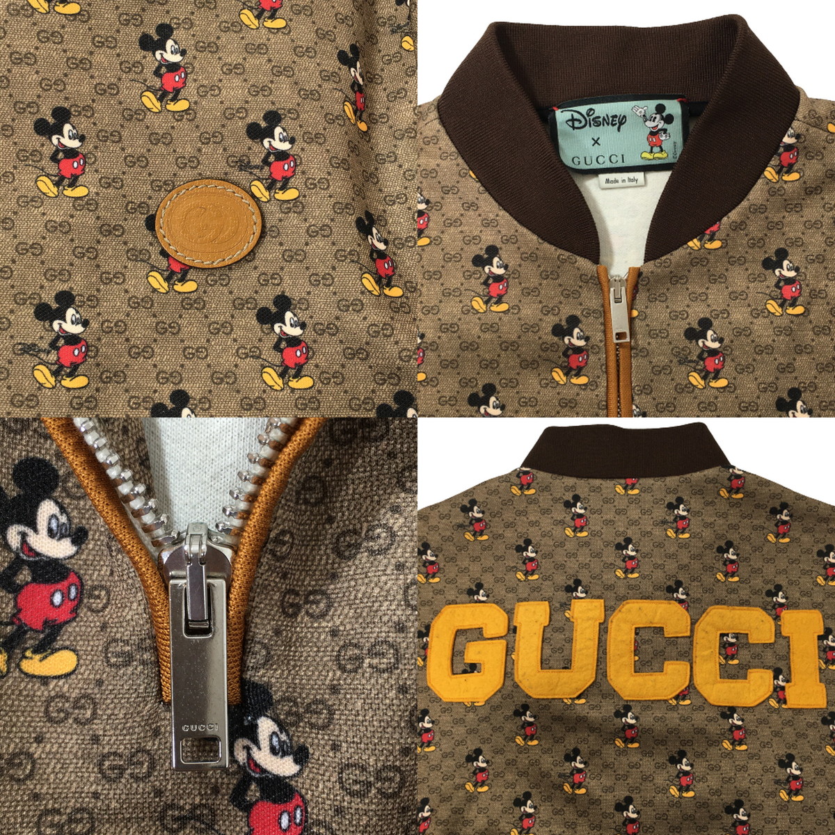 【中古】【極美品】GUCCI グッチ x ディズニー ミッキー ジャージ ワンピース 国内正規 Disney Mickey (L) 609952  XJB64