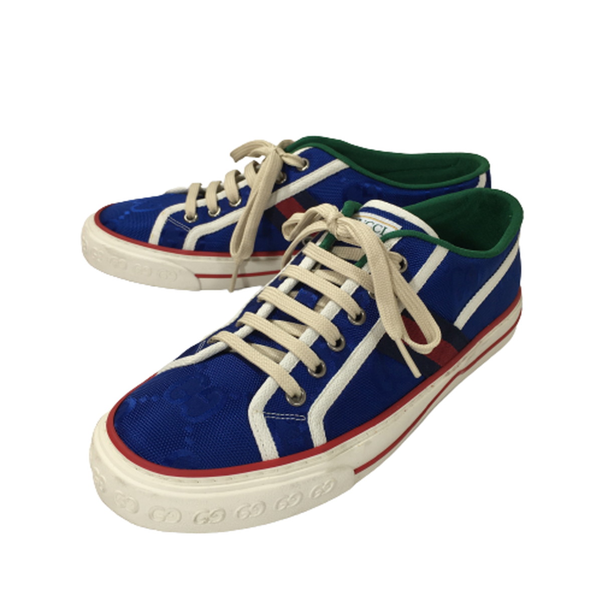 中古】【ほぼ未使用品】GUCCI グッチ TENNiS 1977 テニス スニーカー