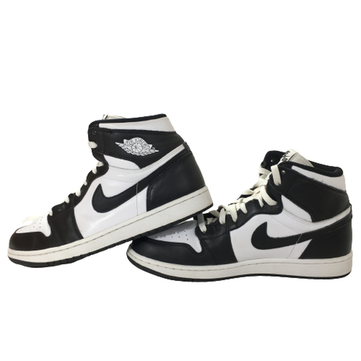 中古】ナイキ NIKE AIR JORDAN 1 RETRO HIGH OG BLACK WHITE PANDA AJ1