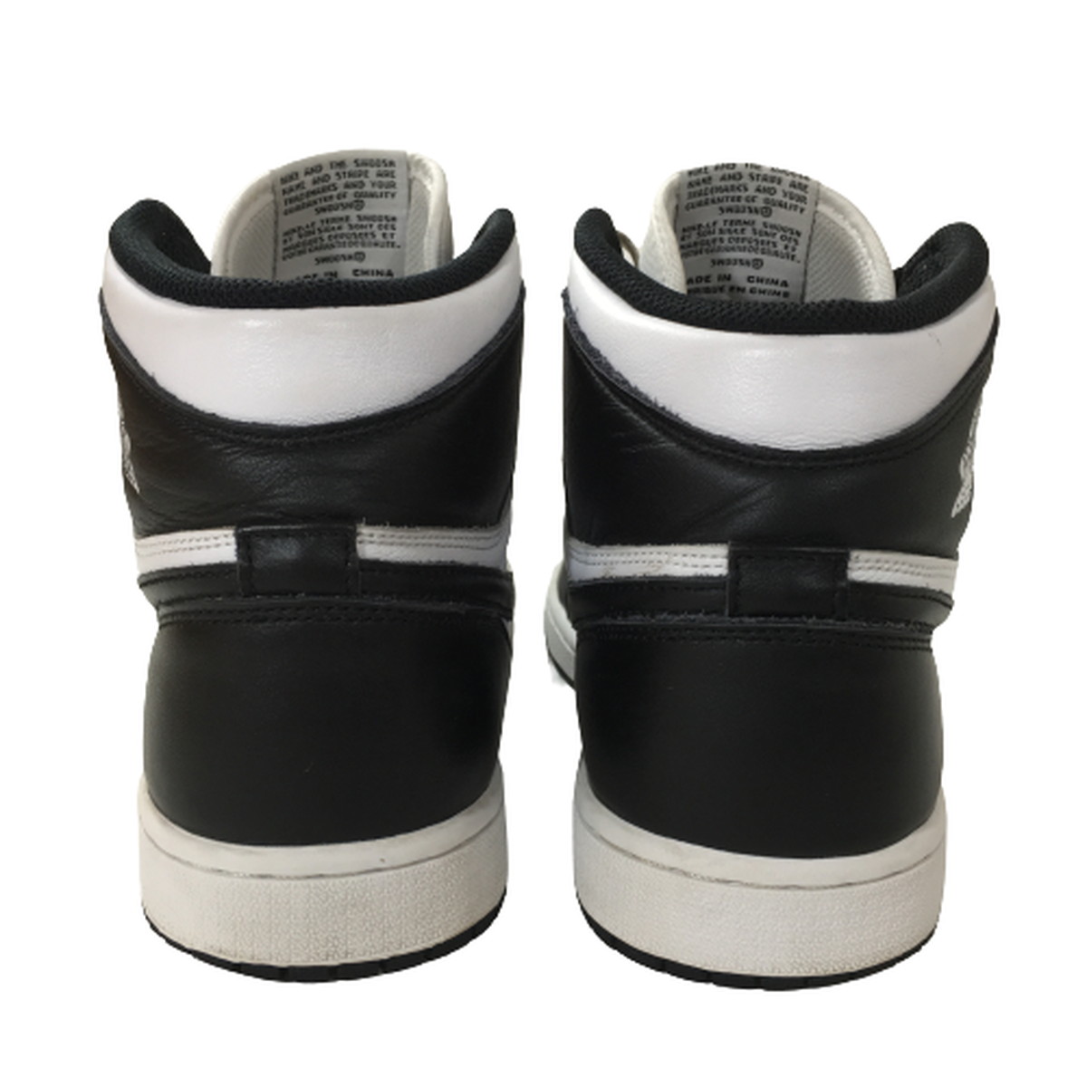 中古】ナイキ NIKE AIR JORDAN 1 RETRO HIGH OG BLACK WHITE PANDA AJ1