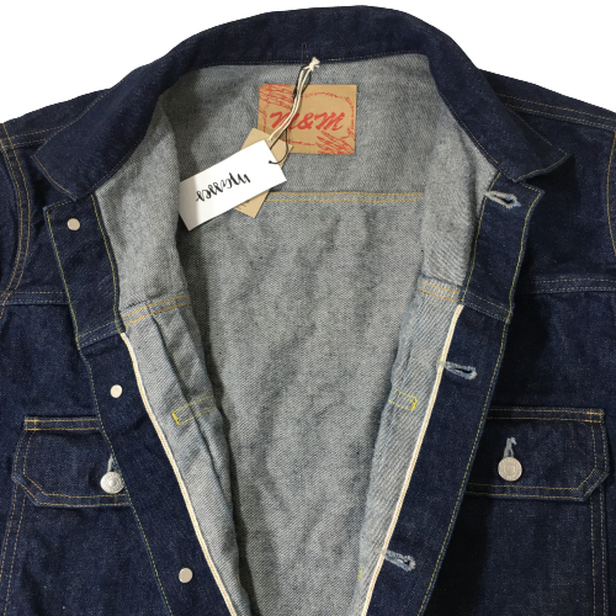 未使用品】M&M x MASSES DENIM JKT WASH INDIGO 23SS デニムジャケット