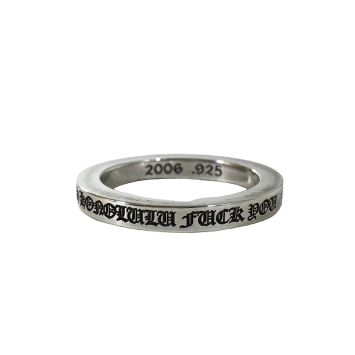 【中古】【美品】クロムハーツ CHROME HEARTS スペーサーリング 3mm ホノルル限定 ファックユー FUCK YOU SPACER HONOLULU RING 指輪 20号