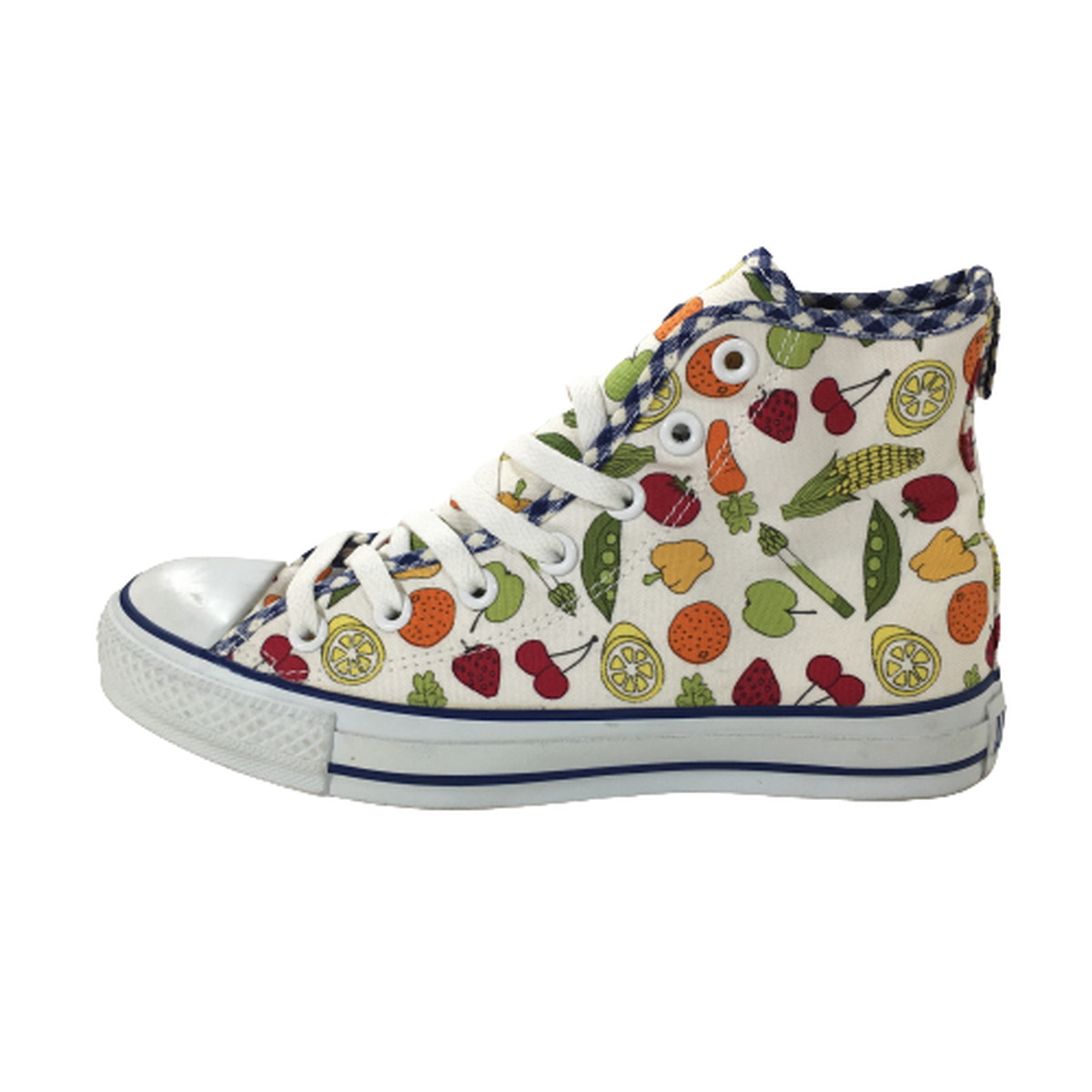 【中古】【美品】コンバース オールスター ベジフルズ ハイカット CONVERSE ALL STAR VEGEFRUS HI AS VGFRS 野菜 果物 24.5cm｜overlap