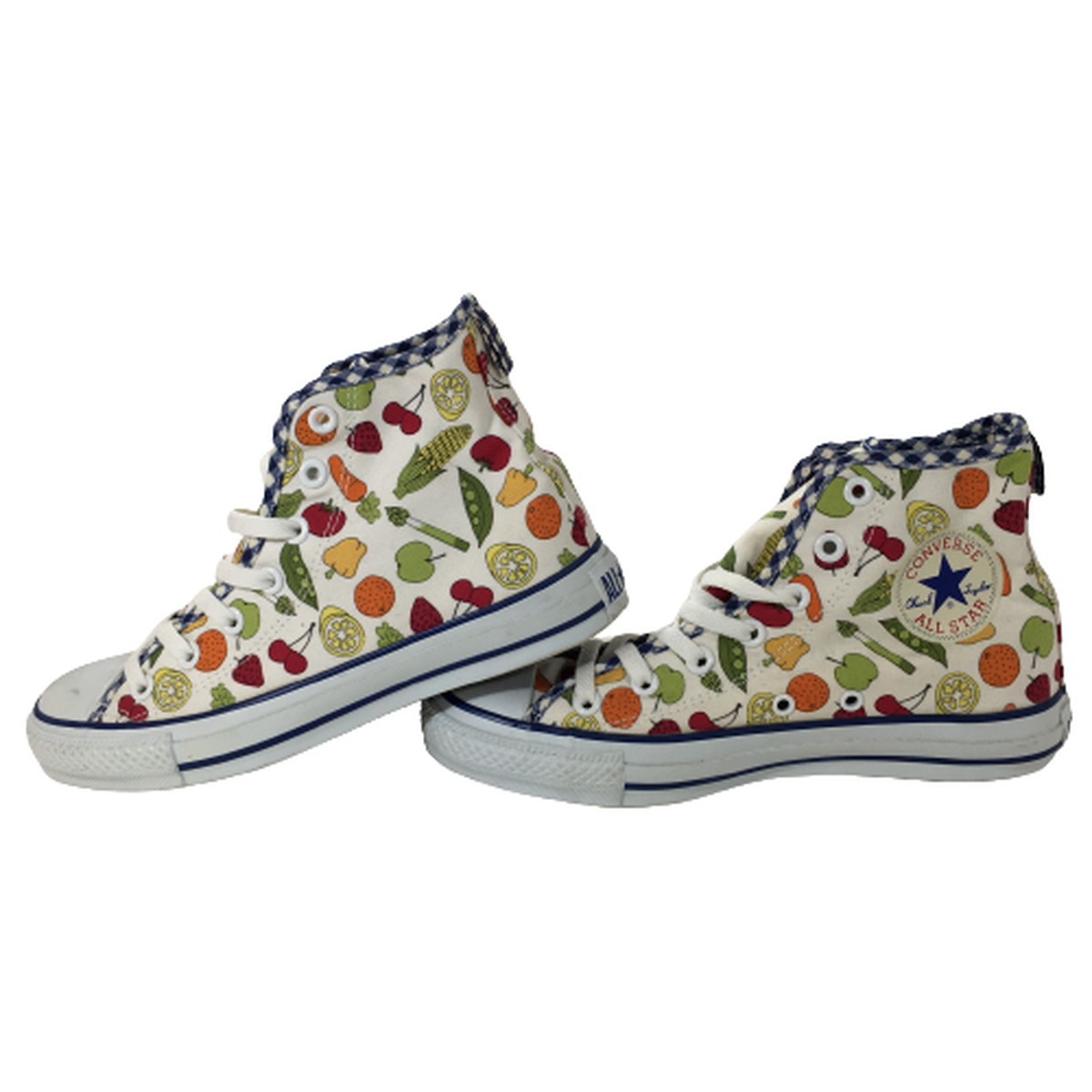 【中古】【美品】コンバース オールスター ベジフルズ ハイカット CONVERSE ALL STAR VEGEFRUS HI AS VGFRS 野菜 果物 24.5cm｜overlap｜05