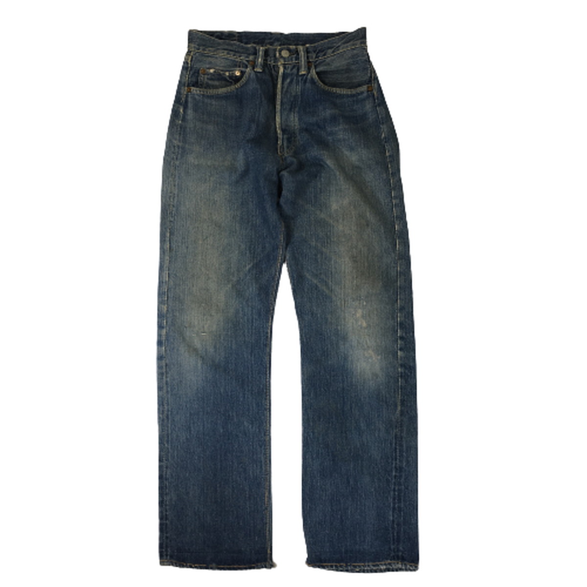 中古】LEVI'S 501xx 47後期 50年頃 革パッチ 片面タブ フライボタン 