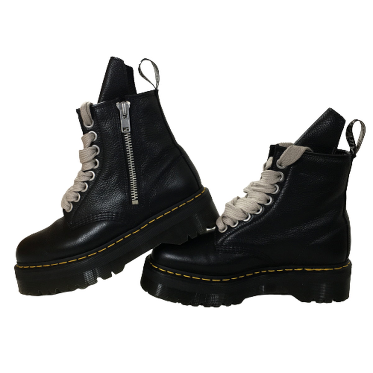 【中古】【ほぼ未使用品】ドクターマーチン x リックオウエンス Rick Owens Dr.Martens 1460 QUAD RO 8ホール ブーツ  29cm UK10