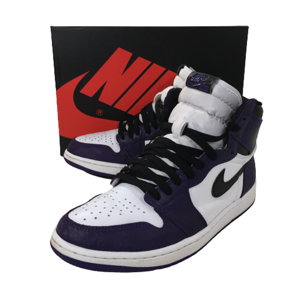 中古】ナイキ NIKE AIR JORDAN 1 RETRO COURT PURPLE AJ1 エア