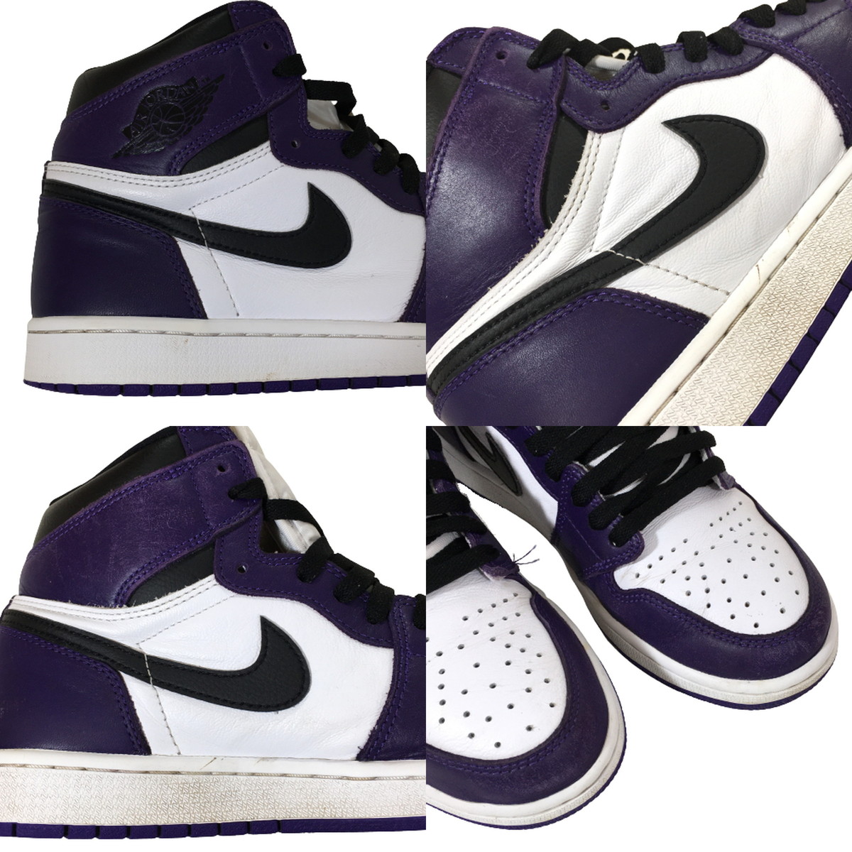 中古】ナイキ NIKE AIR JORDAN 1 RETRO COURT PURPLE AJ1 エア