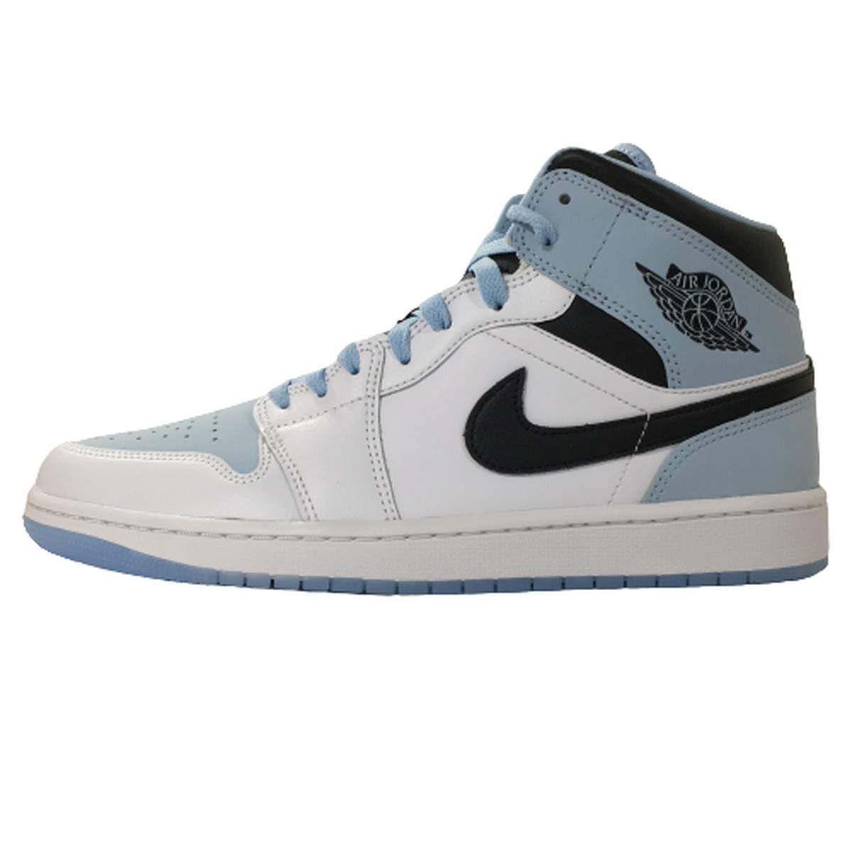 【未使用品】ナイキ NIKE AIR JORDAN 1 Mid SE Ice Blue Nubuck エアジョーダン ミッドDV1308-104  アイスブルーヌバック 28.5cm【中古】