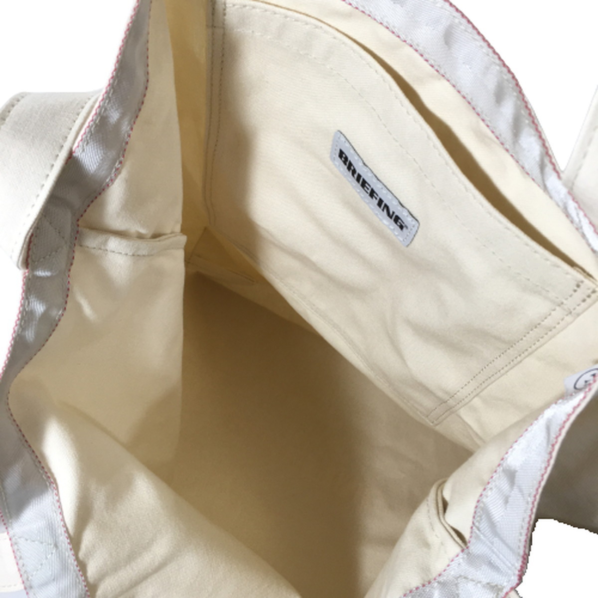 未使用品 ブリーフィング BRIEFING 2WAY TOTE BAG トートバッグ ショルダーバッグ キャンバス ナチュラル NATURAL BRL221T01｜overlap｜06