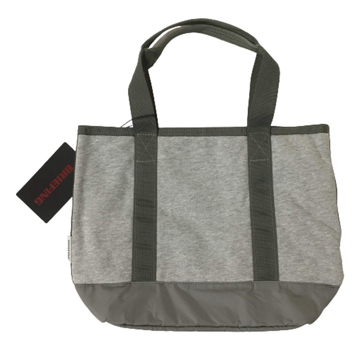 未使用品 ブリーフィング BRIEFING COLLEGE TOTE S トートバッグ カレッジロゴ グレー GREY 灰色 BRA233T07｜overlap｜02