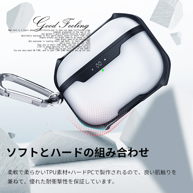 AirPods Pro2 第2世代 ケース AirPods3 第3世代 Pro ケース クリア エアーポッズ プロ2 イヤホン カバー アイポッツ 透明｜overpass｜10