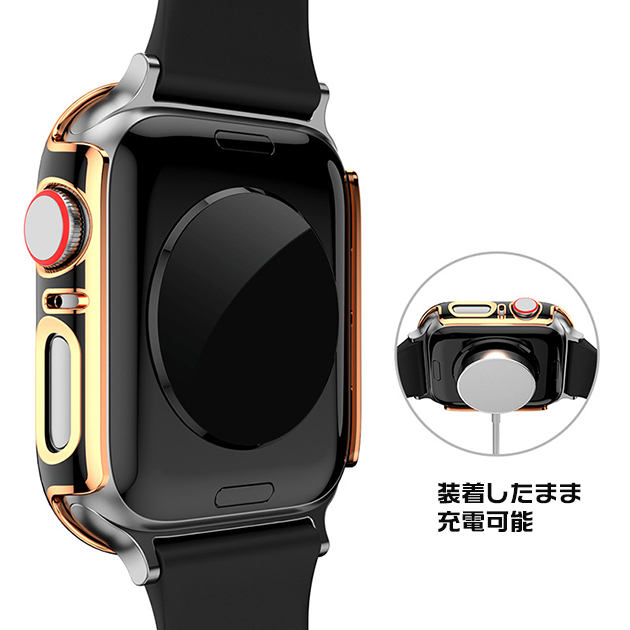 Apple Watch 9 SE カバー 45mm 防水 アップルウォッチ ケース 高級 カバー キラキラ 44mm 40mm 保護フィルム｜overpass｜27