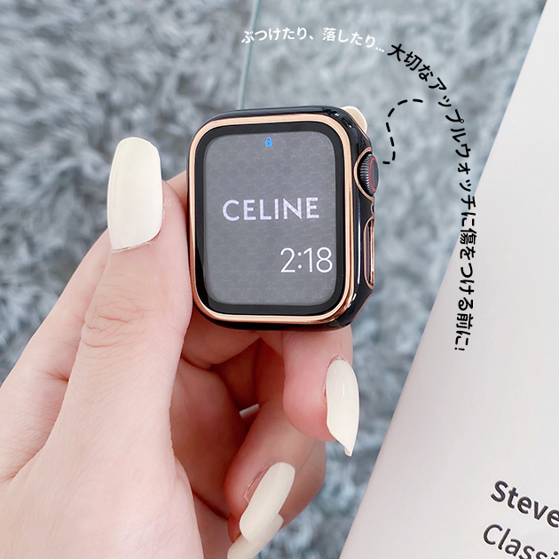 Apple Watch 9 SE カバー 45mm 防水 アップルウォッチ ケース 高級 カバー キラキラ 44mm 40mm 保護フィルム｜overpass｜21