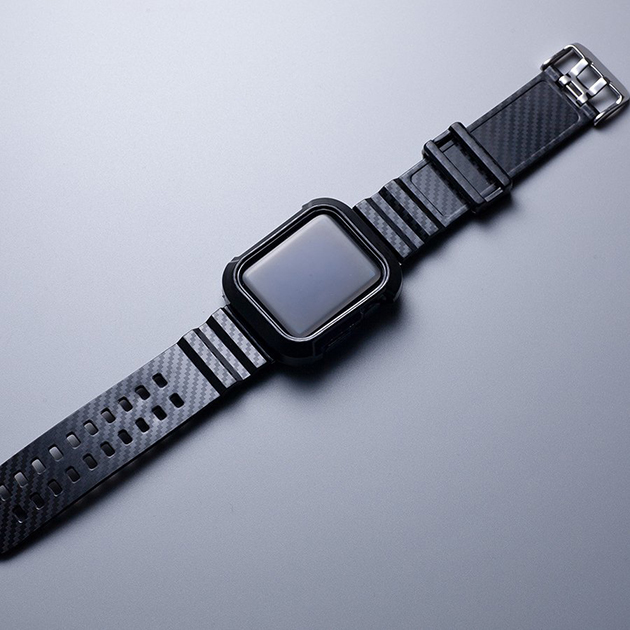 Apple Watch 9 SE バンド 45mm アップルウォッチ Ultra G 一体型 バンド シリコン ベルト セット 44mm 40mm メンズ カーボン｜overpass｜08