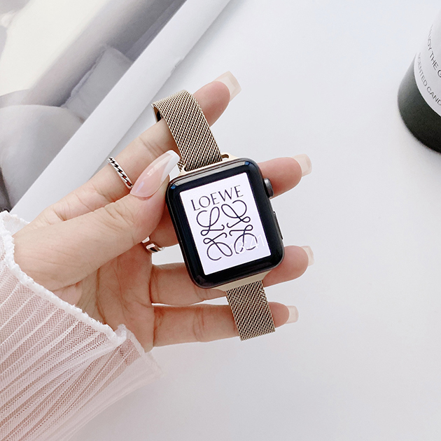 Apple Watch 9 SE バンド 女性 アップルウォッチ Ultra バンド 45mm マグネット ベルト 40mm 44mm ステンレス 細身｜overpass｜12
