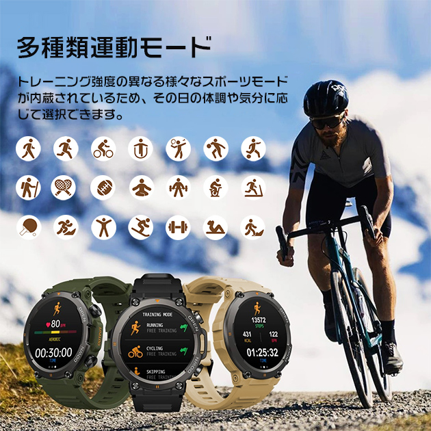 2024最新型 スマートウォッチ 日本製センサー 丸型 通話機能 軍用規格 スマートウォッチ 血圧測定 体温 万歩計 腕時計 健康管理 ヘルス GPS LINE 通話｜overpass｜10