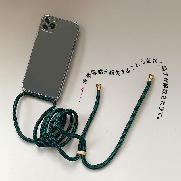 スマホケース ショルダー iPhone SE3 14 Pro 15 ケース クリア iPhone13 mini アイホン12 携帯ケース アイフォン11 スマホ 携帯 iPhoneケース 透明｜overpass｜18
