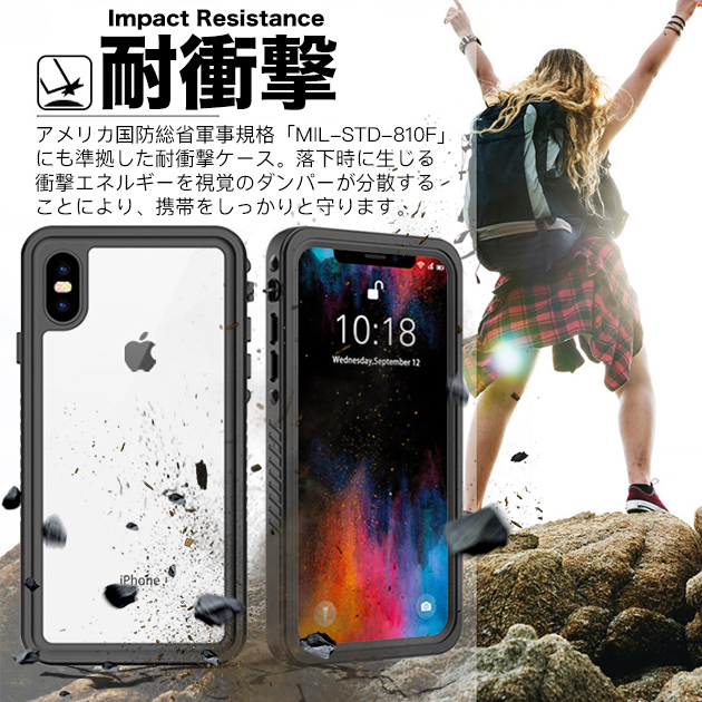 iPhone14 Plus SE3 15 防水 ケース クリア iPhone13 スマホケース アイホン12 mini 携帯ケース 耐衝撃 アイフォン11 スマホ 携帯 7 8 XR ケース 全面保護｜overpass｜06