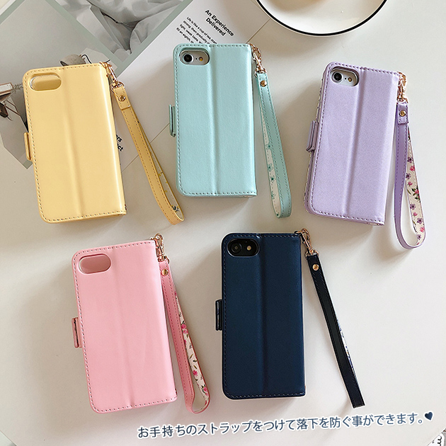スマホケース 手帳型 iPhone13 SE3 16e ケース 手帳 アイフォン15 14 カバー アイホン12 携帯ケース スマホ 11 iPhoneケース カード収納 本革調 | iPhone 13 mini | 07