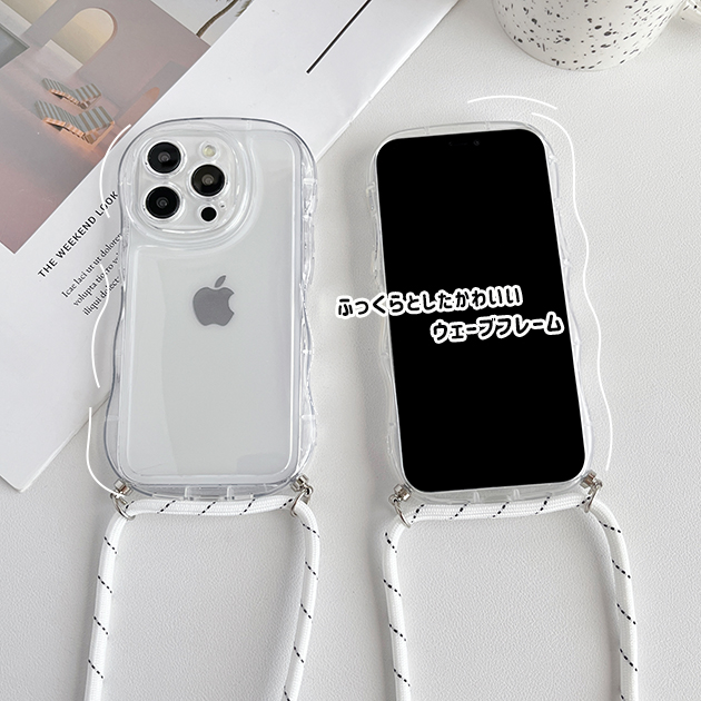 iPhone15 17 16e ケース ショルダー アイフォン14 SE3 スマホケース スマホショルダー アイホン13 12 携帯ケース 携帯 11 iPhoneケース 耐衝撃 クリア | iPhone 15 Pro | 04