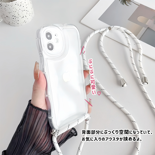 iPhone15 17 16e ケース ショルダー アイフォン14 SE3 スマホケース スマホショルダー アイホン13 12 携帯ケース 携帯 11 iPhoneケース 耐衝撃 クリア | iPhone 15 Pro | 05