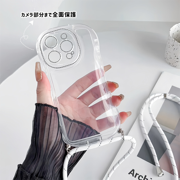 iPhone15 17 16e ケース ショルダー アイフォン14 SE3 スマホケース スマホショルダー アイホン13 12 携帯ケース 携帯 11 iPhoneケース 耐衝撃 クリア | iPhone 15 Pro | 06