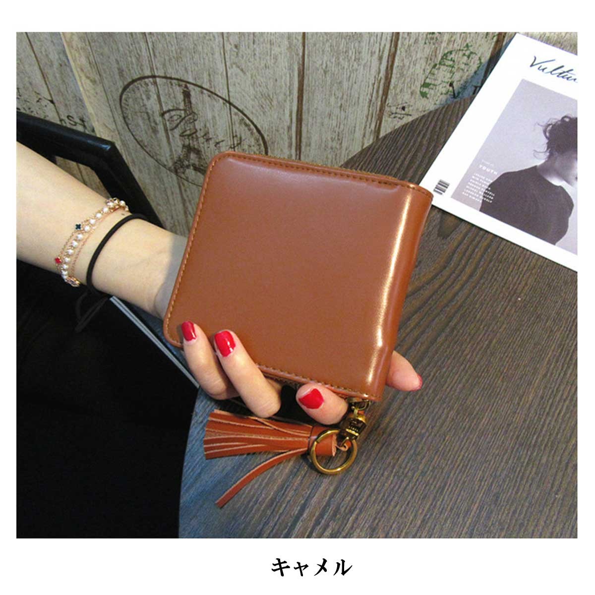 財布 二つ折り レディース レディースウォレット ブライドルレザー 本革 レザー リアルレザーフルジップハーフウォレット 小さめ財布 母の日 |  | 01