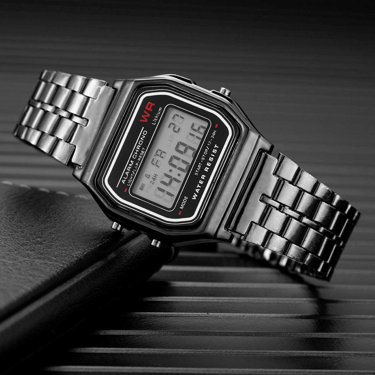 メンズウォッチ メンズ 時計 チープデジタルウォッチ 腕時計 ブレスレット カジュアル腕時計 メンズ腕時計 シンプル ラッピング対応あり｜overrag｜04